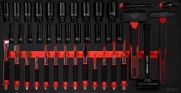 Ks-Tools 813.0040 Hammer- / MeißEl- / Und Kraft-Stecknuss-Satz In Schaumstoffein
