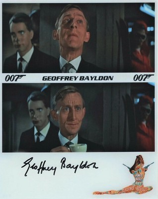 GEOFFREY BAYLDON ( )   Original James Bond 007 Autogramm mit COA ~ Casino Royale