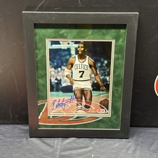 Nate Archibald Autographed Boston Celtics Framed 8x10 Photo Signed Beckett COA