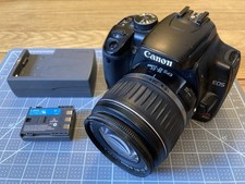 Canon EOS Rebel XTi Black DSLR Camera With Lens, Battery, Charger, 2 GB CF Card