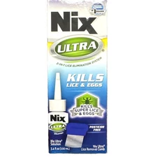 Nix Ultra 2-in-1 Super Lice Treatment with Lice & Egg Removal Comb (EXP 10/2025)