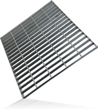 23.6X23.6 Galvanized Steel Drain Grate, B125 Class Sewer Grate, Weather-Resistan