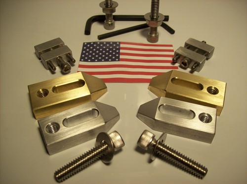 SET OF 2 ALUMINUM MACHINE SHOP VISE STOPS FOR CNC OR MANUAL WORK OR HOBBY - Picture 9 of 13