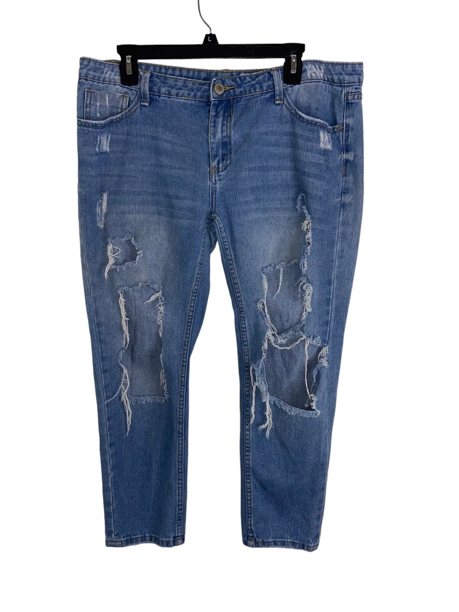 Jean Droit Papaya Taille 44 (UK 16) - 98% Coton, 2% élasthanne, Bleu, Occasion Très Bon état