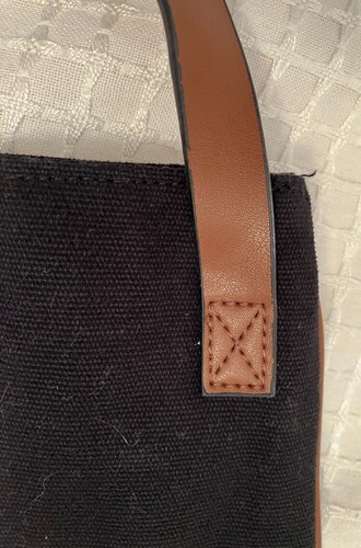Victoria’s Secret Cross Body Tote, Pink & Black with “Leather” Trim, NWT - Picture 5 of 15
