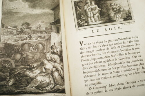 LES QUATRE PARTIES DU JOUR-POEME-ZACHARIE-GRAVURES EISEN-1769-RELIE - Bild 4 von 6