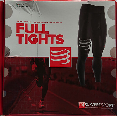 Compressport Full Tight schwarz Gr. T4 Neuware in Overpk.