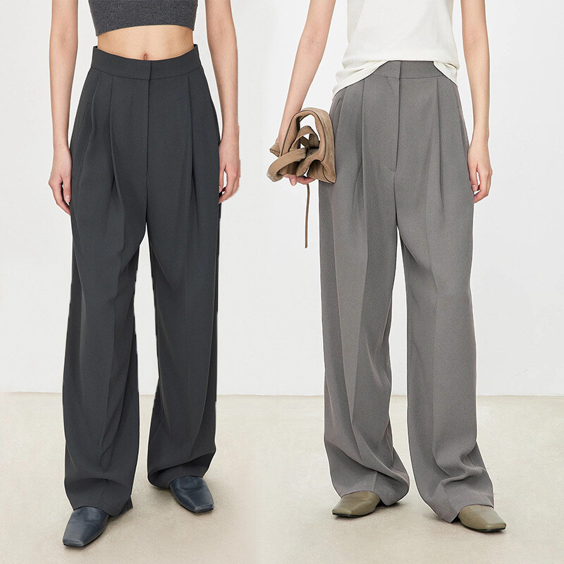 FILA Pantalone donna THE ROW primavera tessuto comodo vita alta gamba larga Dio