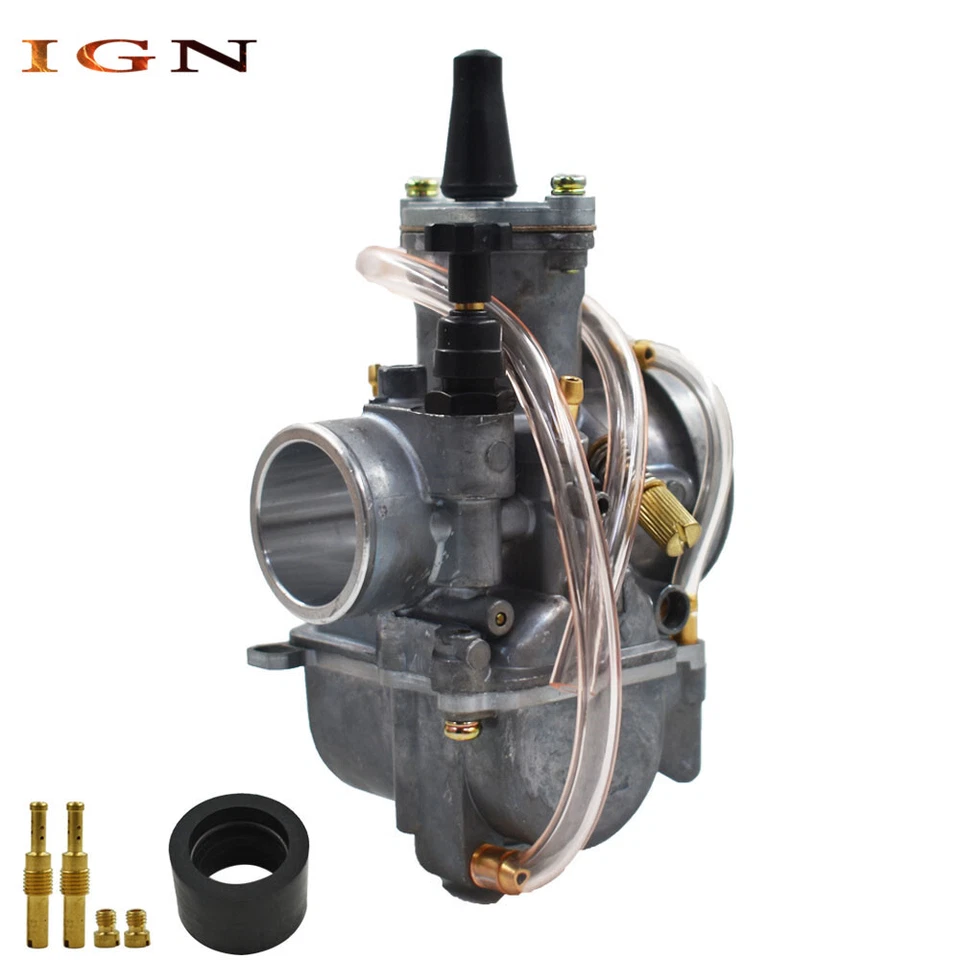 Carburador para Yamaha YZ80 YZ85 PWK 28mm Racing Flat Side Carb Foto 3 de 4