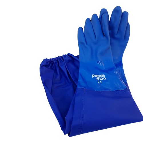 Pond Cleaning Care Kit, 4-in-1 Net Set with Telescopic Pole and Full Arm Gloves - Picture 6 of 6