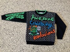 Vintage Teenage Mutant Ninja Turtles TMNT Mirage Studio 1990 Sweater Sweatshirt