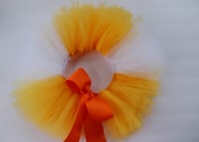 Couture Candy Corn TutuBBEbayCouture Candy Corn Tutu