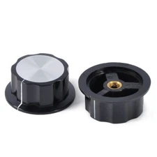 5pcs Volume Control Audio Amp Knob 6mm Shaft for Guitar Pedal Effect Bass Jazz