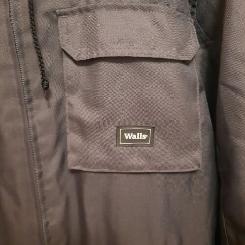 Walls Full Zip Men's Size XL Gray Insulated Winter Work Coat - Picture 6 of 7