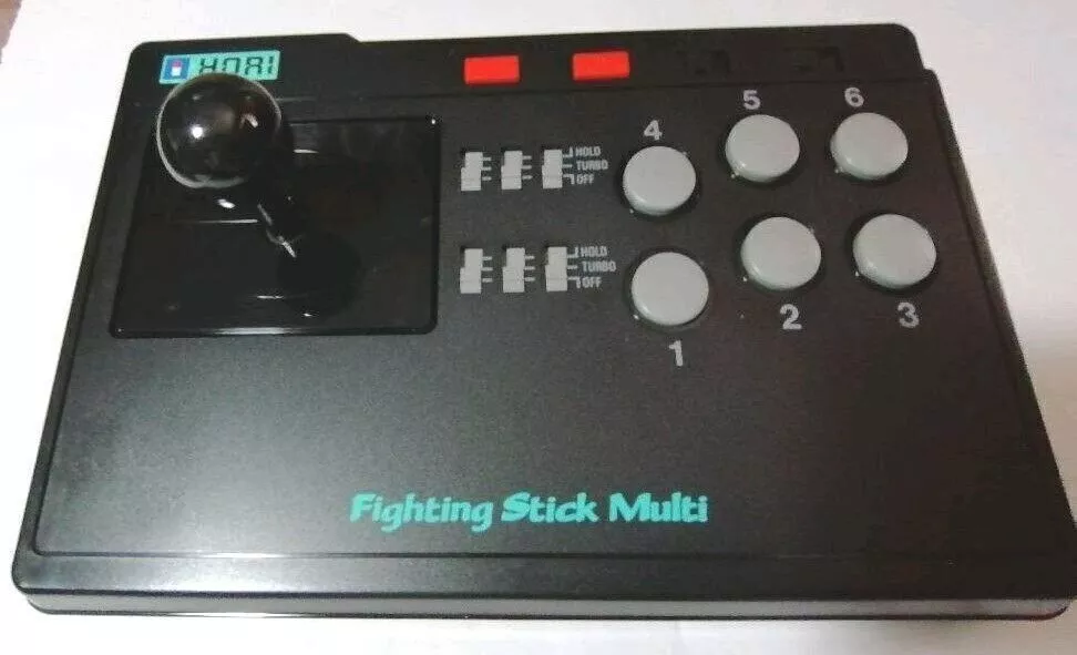 Hori Fighting Stick Multi H3J-07 Super Famicom PC Engine Megadrive Boxed  Tested