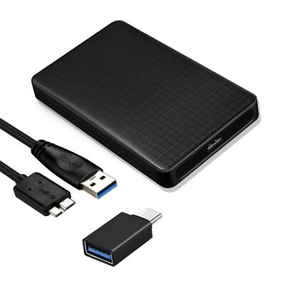 Festplattengehäuse 25 Zoll USB 3.0 auf SATA III Externes Gehäuse für SATA SSD...