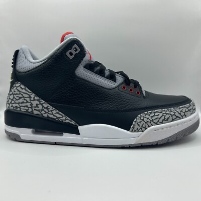 Size 8.5 - Jordan 3 Retro OG Mid Black Cement for sale online | eBay