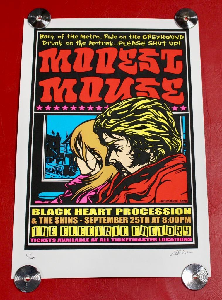 RARE 2000 MODEST MOUSE CONCERT POSTER JERMAINE ROGERS SIGNED