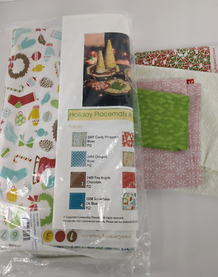 Holiday Placemats and Coasters Connecting Threads Quilt Kit and Fabric