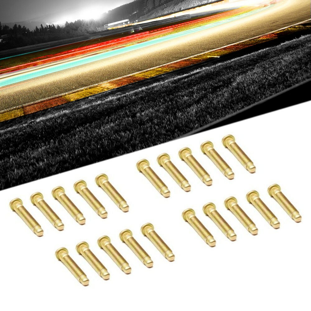 Megan 20PCs Gold Extended Wheel Studs For 9001 Integra/8800 Civic EF