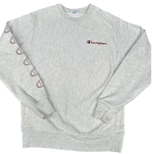 Champion Reverse Weave Men’s Grey Jumper Sweater Small Pullover Sweat Shirt - Picture 1 of 10