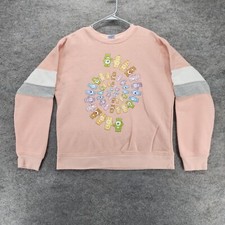 Care Bears Sweatshirt Womens Large Long Sleeve Peach Mad Engine
