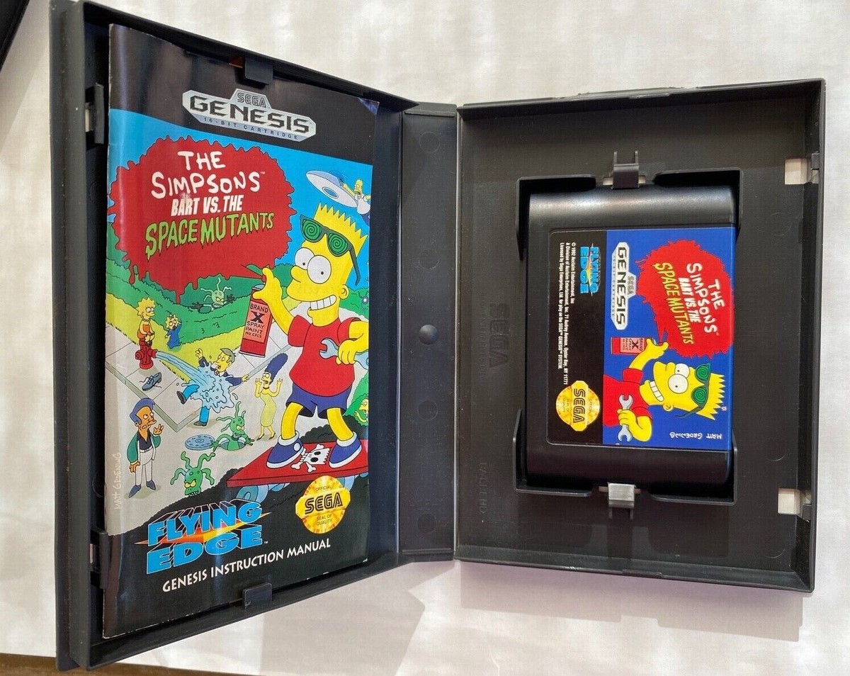 Simpsons: Bart vs. The Space Mutants (Sega Genesis, 1992) W