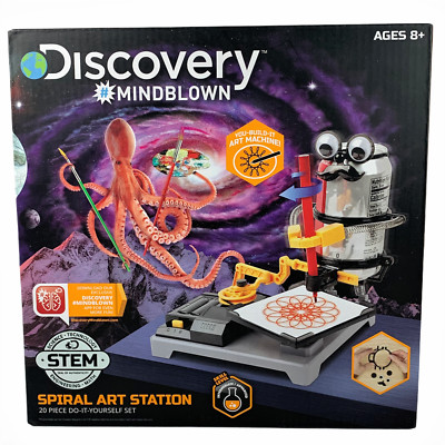 Discovery Mindblown Spiral Art Station DIY Robot 20 pc set STEM Educational Toy