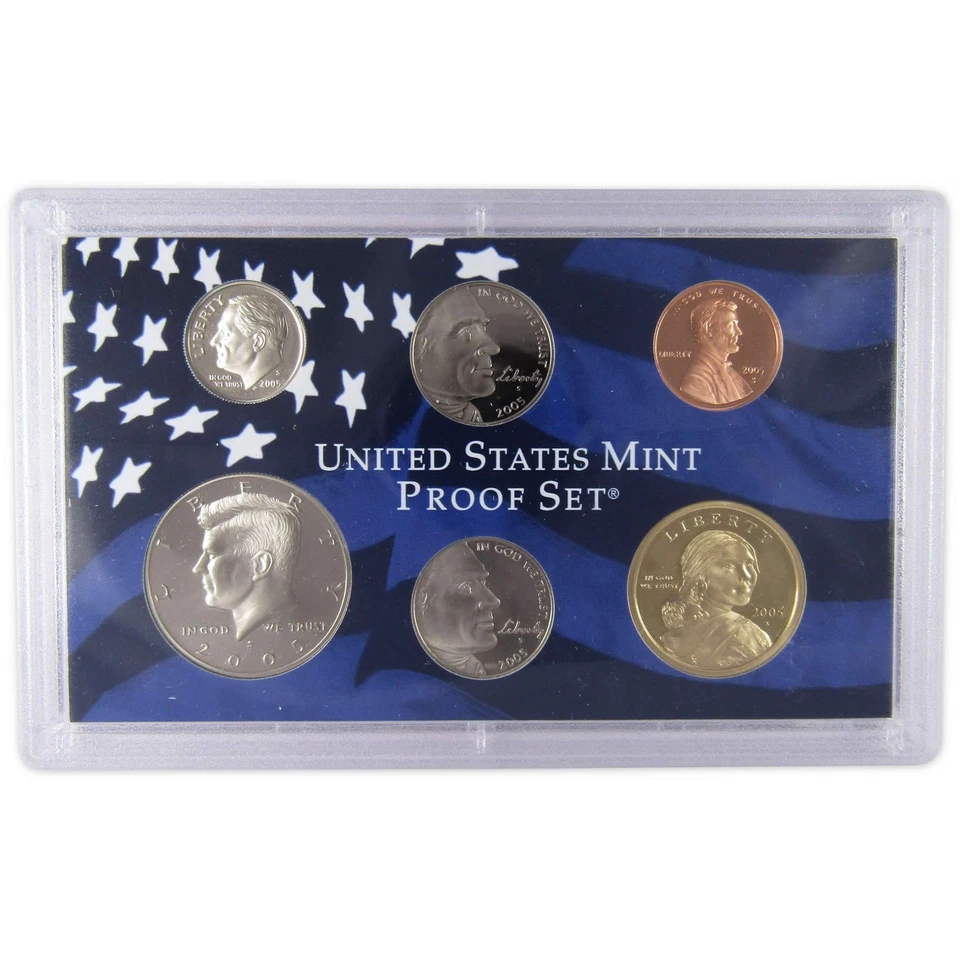 2005 Clad Proof Set U.S. Mint Original Government Packaging OGP COA - Image 2 of 4