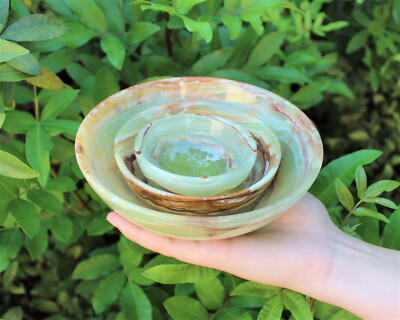 Green Onyx Bowl 3 Green Onyx Bowl 3