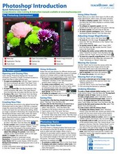 Adobe Photoshop Training Guide Quick Reference Card 4 Page Cheat Sheet Help