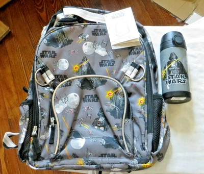 School STAR WARS Pottery Barn Disney LARGE BACKPACK LUNCH WATER BOTTLE Solo  