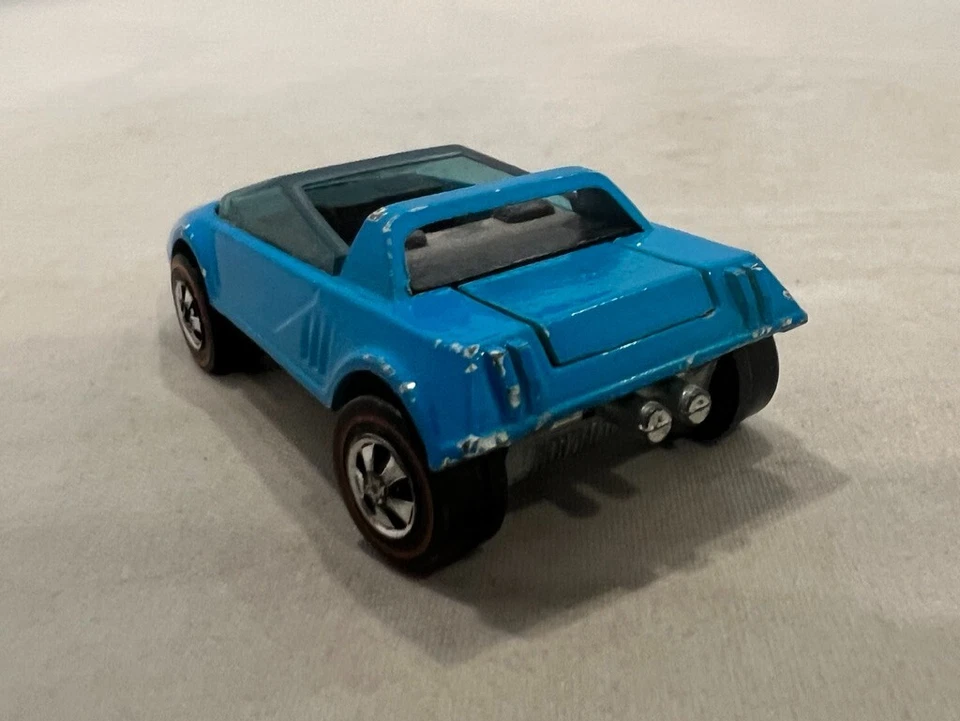 Hot Wheels Redline 1973 esmalte Sand Witch en azul con capa base blanca - muy bonito Foto 4 de 4
