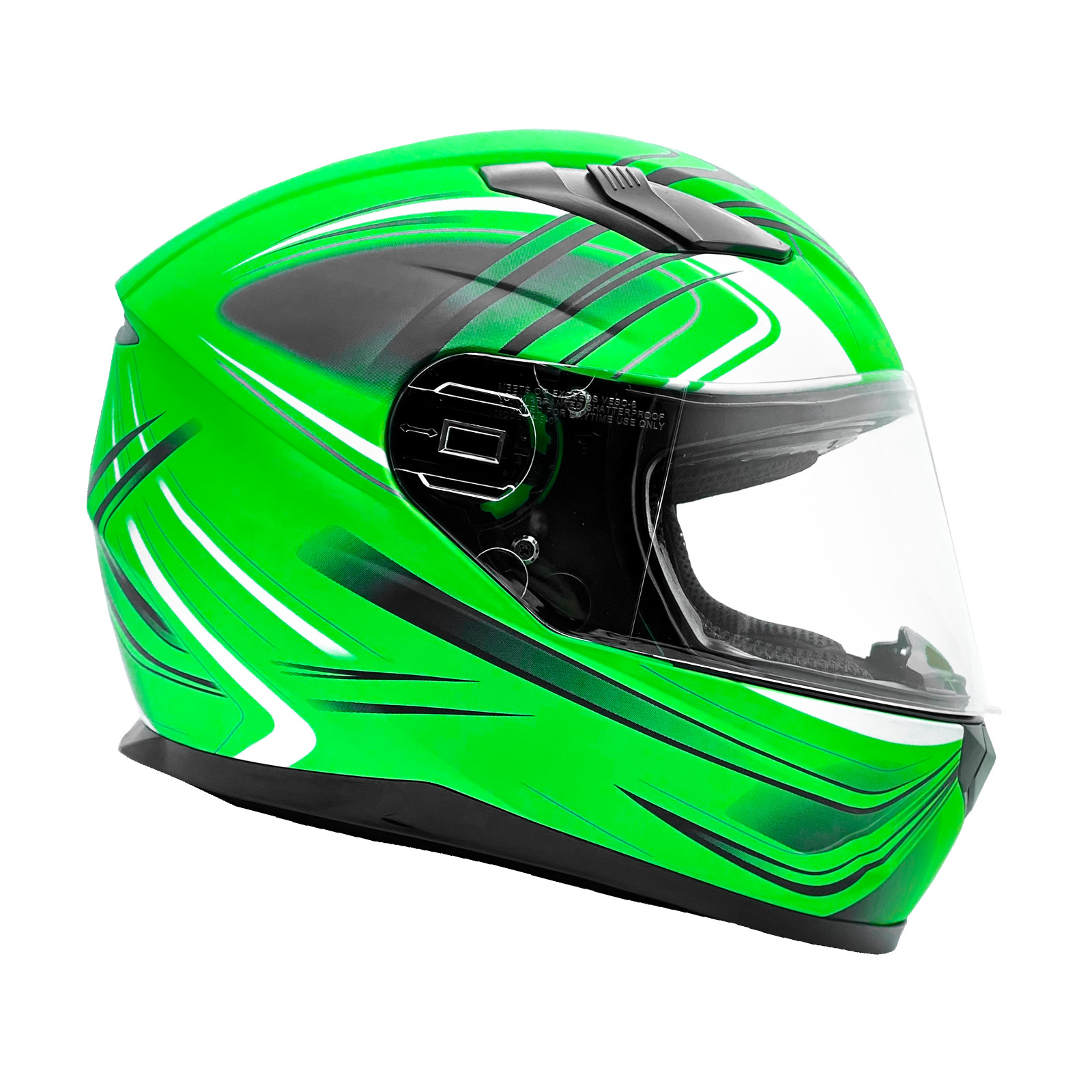 Full Face Helmet w/ Retractable Sun Visor Motorcycle Matte F