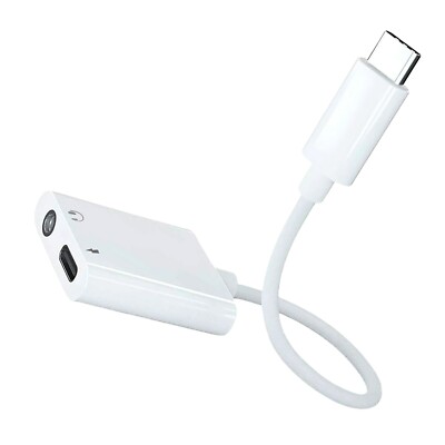 USB-C auf 3.5mm Adapter Kopfhörer & Laden AUX Splitter für Samsung Huawei Xiaomi