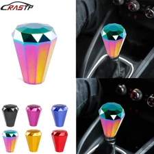 Diamond Shift Knob for Universal Manual Shift Knob & 8/10/12MM Adapter Aluminium
