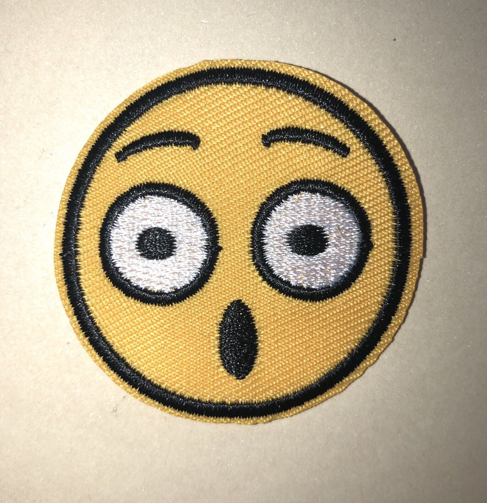 He Did It” Smiley Face Emoji Iron On Patch 2”