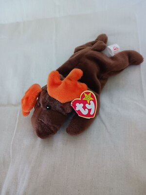 Ty 1993 Beanie Babies Chocolate the Moose Very Rare - With Tag