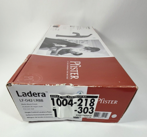 Pfister Ladera LF-042-LRBB Single Control Centerset Badarmatur Mattschwarz - Bild 7 von 8