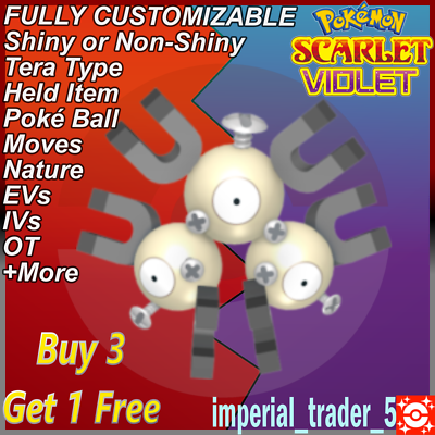 shiny magneton pokemon card Pokémon Scarlet and Violet ✨ Shiny Magneton ✨ W/ Best 6IV Customizable