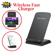 Foldable Wireless Charging Stand 15W Fast Charge Dock For iPhone Samsung Galaxy