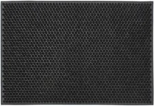 JVL Condor Classic Astro Turf Look Rubber Scraper Mat Black Doormat 40 x 60cm