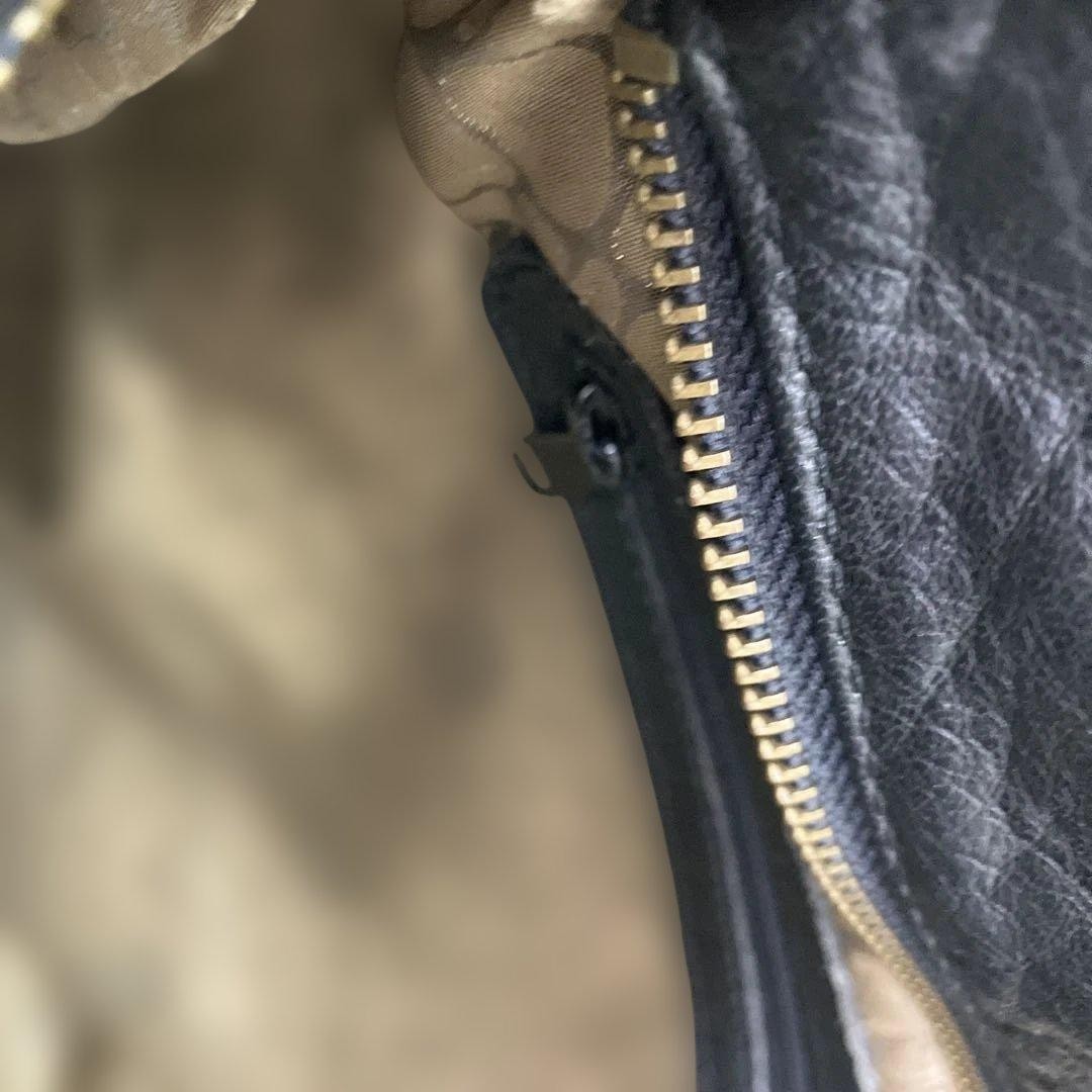 IBIZA Leather Handbag Python Pattern Black Large … - image 8