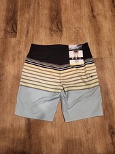 O'NEILL Black Green STANDARD 20" OUTSEAM BOARD SHORTS SWIM TRUNKS MENS 32 NEW