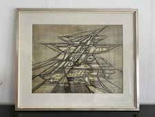 Otto Eglau „Nepal VIII“ – signierte Originalgrafik – 3. Zustand Druck – abstrakt
