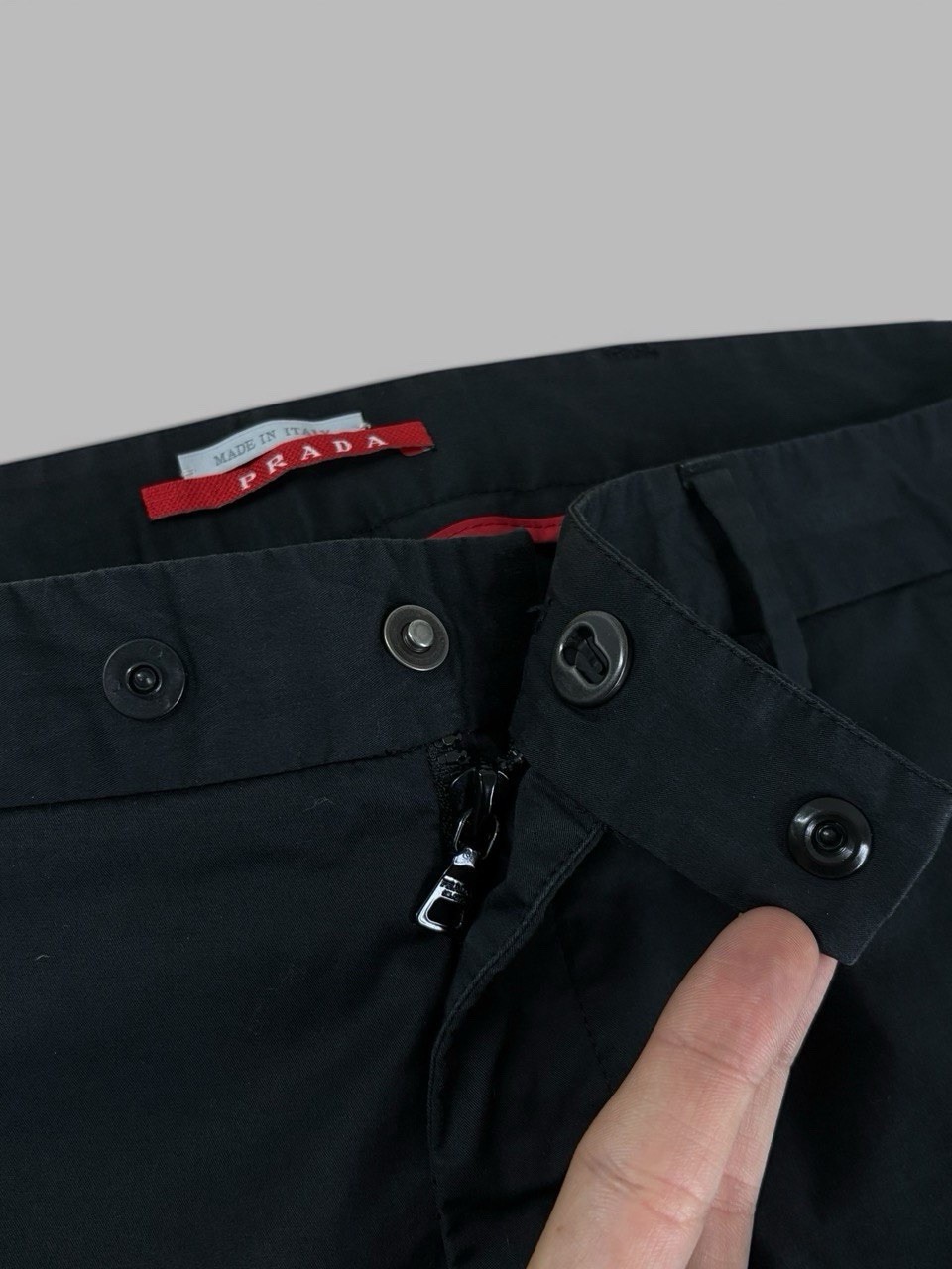 Prada 2007 Black Technical Casual Pants With Blue Sides Stripes Luxury Men’s 54 thumbnail 18