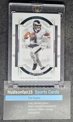 Jalen Hurts 2023 Panini National Treasures #83 72/99 Philadelphia Eagles