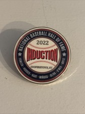 2022 Baseball Hall of Fame Induction Pin Cooperstown NY Buck O’Neil David Ortiz