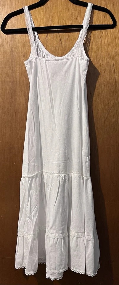 Sweetees кружевной отделки белый крестьянин платье ASO Джессика Симпсон размер маленький - Изображение 2 из 4