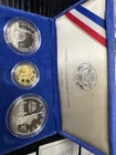 1986 3-Coin Commemorative Statue of Liberty Proof Set with Box & COA